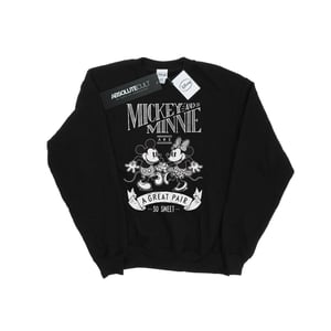 Disney Dames/Dames Mickey en Minnie Mouse Groot Paar Sweatshirt (Zwart)