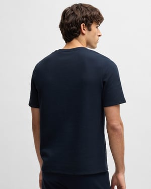 Pyjama T-shirt in Donkerblauw