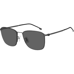Hugo Boss Grey Polarised Lens Matte Dark Ruthenium Grey Zonnebril