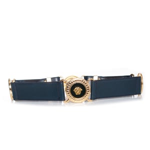 Gianni Versace couture Blauwe tailleriem