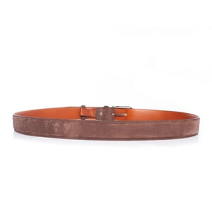 Santoni bruine suède riem