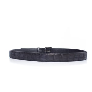 Loro Piana alligatorriem van blauw leer