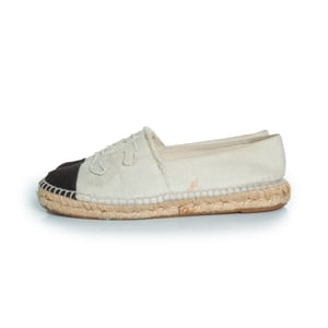 Chanel canvas espadrilles in beige