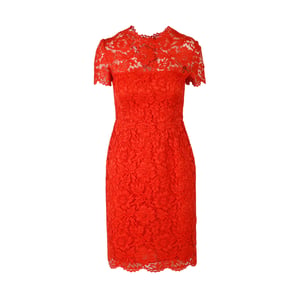 Valentino Kant Midi Jurk - '10s