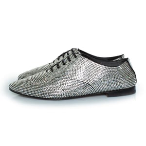 Saint Laurent veterschoen met strass steentjes