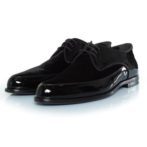 Saint Laurent Patent en suède veterschoen