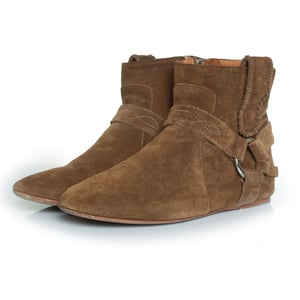 Isabel Marant Ralph kaki suède enkellaarsjes