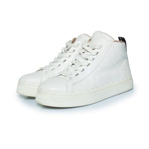Chloe Lauren hoge sneakers in het wit