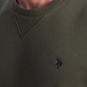 Herren-Fleece-Sweatshirt mit Rundhalsausschnitt US42187035