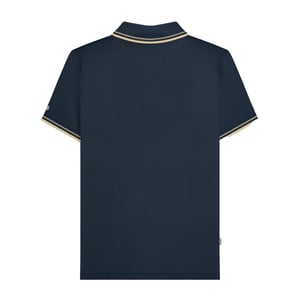 Lambretta Heren Tipped Big & Tall Polo Shirt (Donker Navy)