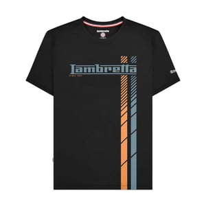 Lambretta Heren Racing Stripe Groot & Lang T-shirt (Marine / Wit / Blauw)