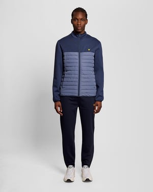 Lyle & Scott Sports Hybrid Fleecejack - Blauw
