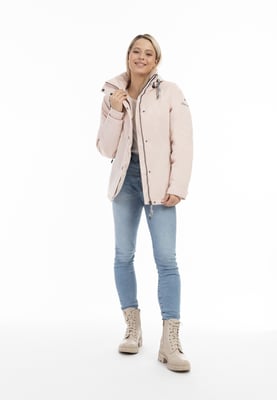 Schmuddelwedda winterjas Dames pastelroze