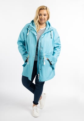 Schmuddelwedda Grote maat regenjas bridgeport Dames DONKER AQUA-280