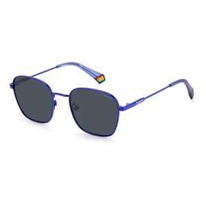 Polaroid Blauwe RVS Zonnebril