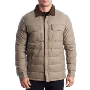 Heren Gewatteerde Jas met Overhemdkraag 66559