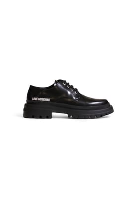 Veterschoenen Oxford Zwart Leren Lak