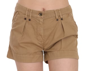 Plissé Korte Broek met Relaxte Pasvorm