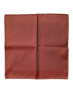 Oranje Zijden Vierkante Mannen Foulard Sjaal
