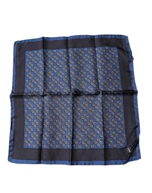 Blauwe Lieveheersbeestje Zijde Vierkante Zakdoek Sjaal