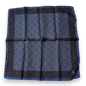 Blauwe Lieveheersbeestje Zijde Vierkante Zakdoek Sjaal