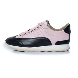 Hermes Goal sneakers in zwart en roze