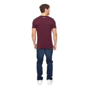 Crosshatch Heren Carritore T-Shirt (Rum Rozijn)