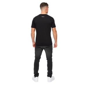 Crosshatch Heren Jamstate T-Shirt (Zwart)