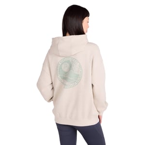 Mountain Warehouse Dames Mountain Collage Relaxed Fit Hoodie (Beige)
