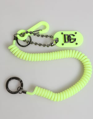 Groene Veerachtige Sleutelhanger DG Logo Heren Sleutelhanger Sleutelring