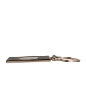 Dolce & Gabbana Zwart leren logo metalen ring sleutelhanger sleutelring