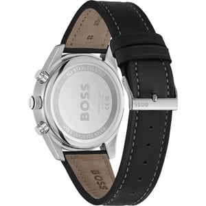 Zwart Leren Dress Horloge
