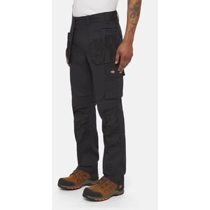 Dickies Multi Pocket Utility Polyester Zwarte Werkbroek voor Mannen