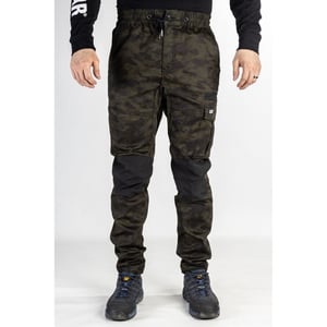 Caterpillar Dynamics Katoenen Groene Outdoor Broek voor Mannen