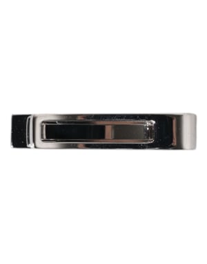 Zilveren Messing Logo Geklemd Stropdas Clip Bar