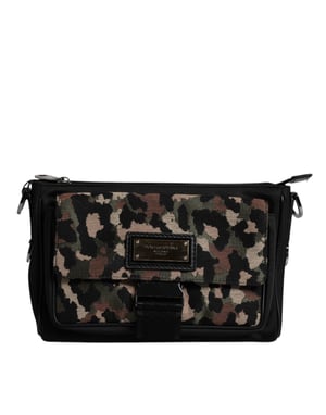 Multicolor Leoparden Jacquard Schoudertas