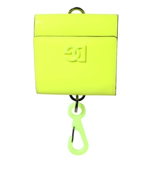 Geel Groen Bifold DG Logo Nekband Kaarthouder Portemonnee