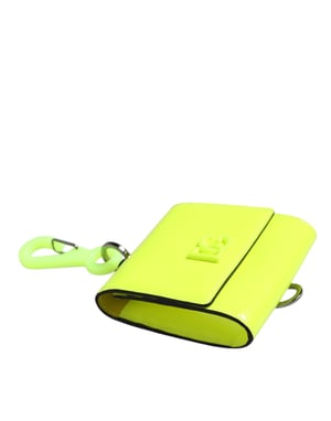 Geel Groen Bifold DG Logo Nekband Kaarthouder Portemonnee