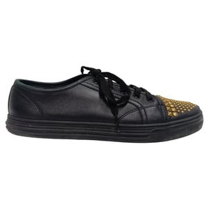 Gucci California Studded Lage Sneakers in Zwart Leer