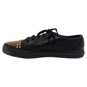 Gucci California Studded Lage Sneakers in Zwart Leer