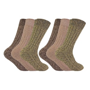 6 Pack Heren Dikke Warme Wolmix Wand socksen