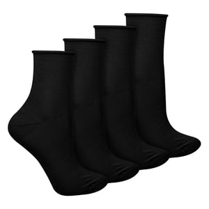 4 Pairs Dames Bamboe Sensorische Sokken - Zachte Naadloze Sokken voor Comfort De Hele Dag
