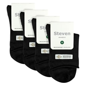 4 Pairs Dames Bamboe Sensorische Sokken - Zachte Naadloze Sokken voor Comfort De Hele Dag