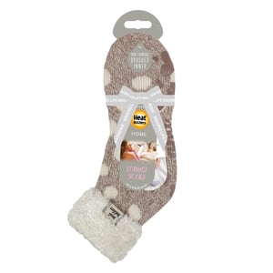 Dames Knuffelige Fluffy Slippersokken met Veer Top