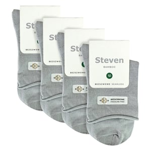 4 Paar Dames Bamboe Sensorische Sokken - Zachte Naadloze Comfort Sokken voor de Hele Dag