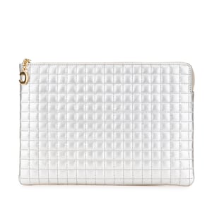 Quilted Leren Clutch Tas