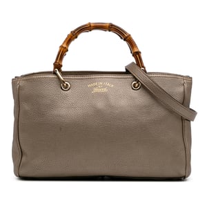 Bamboe Shopper Leren Tote