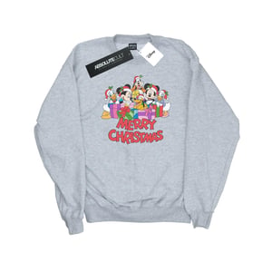 Disney Heren Mickey Mouse en vrienden Kerstmis Sweatshirt (Sportgrijs)