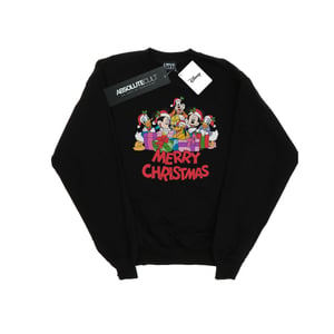 Disney Heren Mickey Mouse en vrienden Kerstmis Sweatshirt (Zwart)