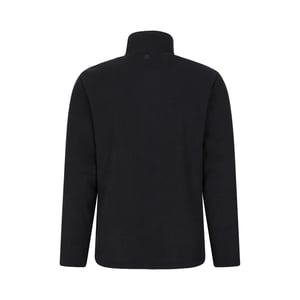 Mountain Warehouse Heren Farland Fleece gevoerde Half Zip Midlayer (Zwart)
